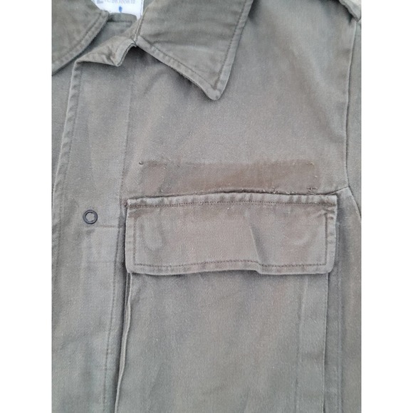 Vtg 1981 Dutch Army Fatigue Shirt Jacket - Picture 4 of 5